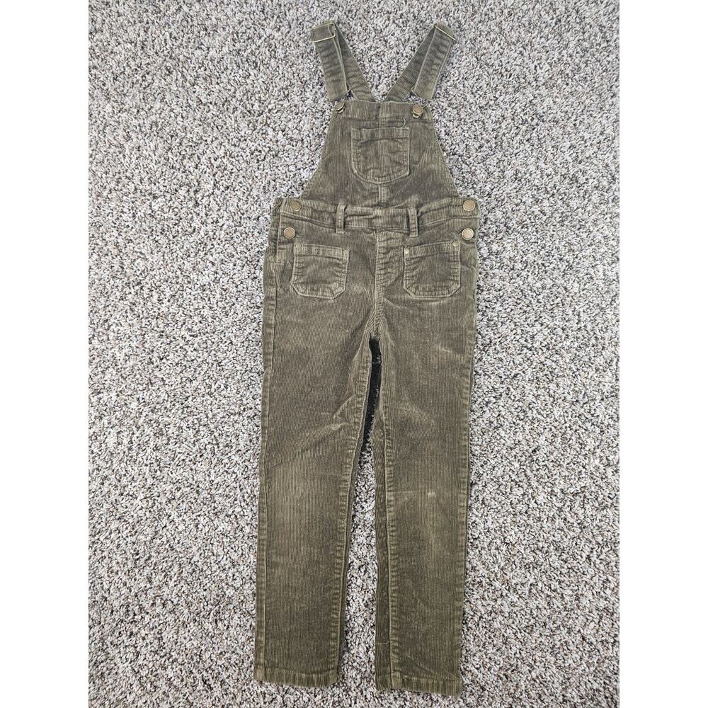 Jamie Kay Girls Sz 6Y Corduroy Overalls Olive Green Skinny Leg